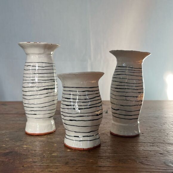 Set of 3 Minimal Boho Mini Vases - Picture 5 of 6